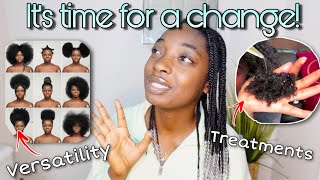 Natural Hair Habits That I’Ll Be Taking To 2022‼️| Natural Hair Treatments & Styles