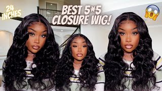 Perfect 5*5 Closure Wig For Everyday! | No Plucking  | Hide The Knots Without Bleach X Klaiyi Hair