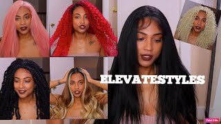 Trying On 6 Wigs! | Elevatestyles Review| Endlessbeauty