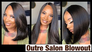 Most Natural Textured Wigs / Outre The Daily Wear Salon Blowout / Yaki / Elevatestyles.Com/Under $30