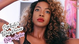 $23 Curly Synthetic Lace Front Wig Review || Outre Amber