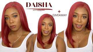Outre Synthetic Sleeklay Part Hd Lace Front Wig - Daisha +Giveaway --/Wigtypes.Com