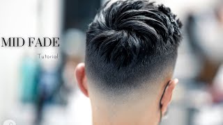  Skin Mid Fade  $100 Mens Haircut With Modern Texture / Barber Tutorial