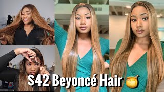 $42 Beyoncé Hair!  | Outre Sleeklay Part Elmirah | Synthetic Hd Lace Front Wig | Human Hair Dupe