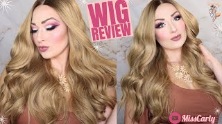 ✨Lace Front Wig Review! ✨ Sapphire Wigs -  Long #8 Roots Ombre Brown Natural Wave - Amazon