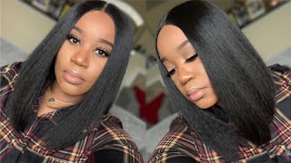 Under $30 Textured Bob | Outre Annie Lace Front Wig + Giveaway(Closed)
