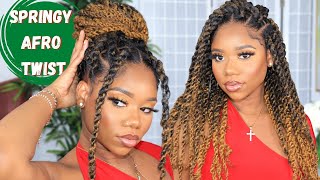 *New* Springy Afro Twist Tutorial | Super Easy Protective Style | Outre
