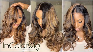 Get The Frontal Look With A T Part Wig | Beginner Friendly | Pre Highlighted | Incolorwig