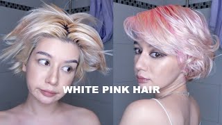 How To: White Pink Hair At Home