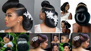2022 Bridal Hairstyles For Natural Hair | Bridal Hair And Makeup Transformation | Tanisa Itina