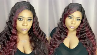 Crimp Wave On Full Effect! Outre Hd Transparent Lace Front Wig Review Azalyn | Annettebeauty