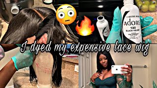 I Tried The Water Coloring Method For My Expensive Lace Wig | Did It Actually Work? | Ohhthatscc