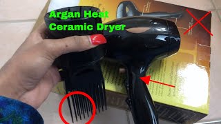 ✅  How To Use Argan Heat Ceramic Dryer Review