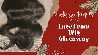 Giveaway | Brand New 20 Inch Human Hair Lace Frontal Wig| Vlogmas Week 1