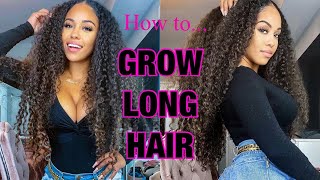 Secrets To Growing Long Hair :  Curly / Healthy Hair Tips