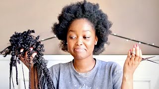 Take Out My Box Braids With Me! | 4C Hair Growth Tips | Tshego Makoe