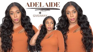 Outre Synthetic Hair Sleeklay Part Hd Lace Front Wig - Adelaide +Giveaway --/Wigtypes.Com