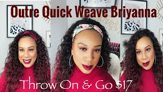 Outre Quick Weave Briyanna L Affordable Diy Synthetic Headband Wig L No Leave Out L Half Wig