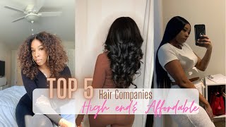 My Top 5 Favorite Hair Companies| Affordable + High End |Antonette Shay