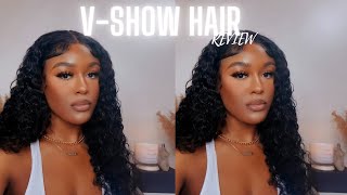 V Show Hair Review | Amazon Wigs | Deep Wave Wig Install | Shantarenae
