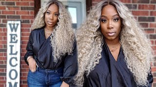  Inches Under $40  Outre Melted Hairline Antonella | Sandy Blonde Lace Wig | Wigtypes