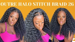 Full Frontal | Outre Halo Stitch Braid 26 | Ebonyline Ft. @Wigs2Waistlength