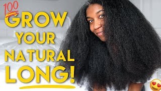 My Best Tips To Grow Long Healthy Natural Hair  - Naptural85