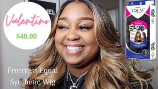 Best Blonde Synthetic Wig For Black Women | Valentino Ffhotchoc -Freetress Equal