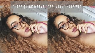 ♡Affordable Hair♡ Outre Synthetic Half Wig - Peruvian Dr/27/30