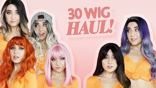 My Biggest Wig Haul Ever!! *Unboxing + Try On*