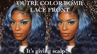 Synthetic Wig Transformation || Outre Color Bomb Synthetic Hd Lace Front Wig "Celestine"