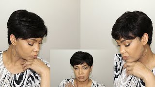$18 Affordable Human Hair Short Wig! Outre My Tresses Hh Bonnie ❤