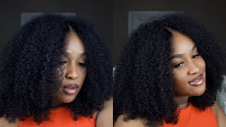 Most Natural Wig Ever  No Lace! No Glue! No Leave Out! Ft. Ilikehairwig| Makeda Thomas