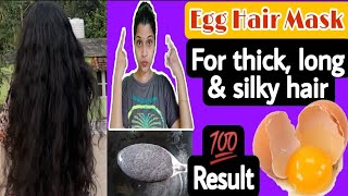 Egg Mask For Thick,Long & Silky Hair For Both Men And Women @Bincy Suresh