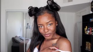 How To: Half Up Half Down Space Buns Ft. Vrbesthair.Com