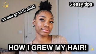 How I Grew My Hair | 5 Tips For Hair Growth