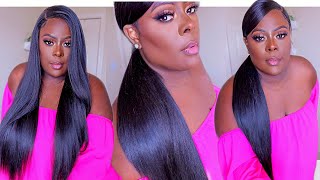 2 Looks In 1 || Get This  Sleek Ponytail Under $40 || Ft Outre Sleeklay Part Darby