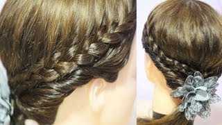 Easy Back To School Hairstyle For Shoulder Length Hair  Braids And Twist