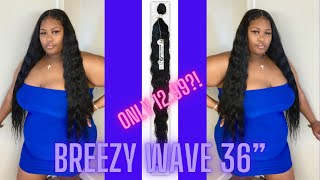 Easy Quickweave Using 36 Inch Bundles For $13! Ft Organique Breezy Wave