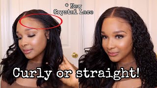 New Crystal Lace Wig Install! Invisible Lace + Grown Hairline 2 In 1 Wig! | Genius Wigs