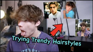 Trying Trendy 2021 Teenage Boy Haircuts| Connor Finnerty