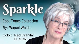 Raquel Welch Sparkle Wig Review Iced Granita Believable Silver Grey-White  Face-Framing Fringe