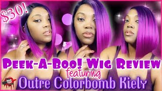 $30 Bob Wig•Purple Madness! •Outre Colorbomb Kiely Wig•Mrs. K. Kreations