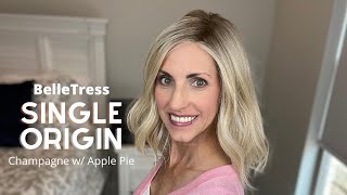 Single Origin By Belle Tress Champagne With Apple Pie Wig Review!