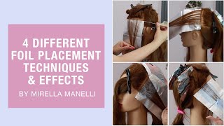 4 Different Foil Placement Techniques & Effects By Mirella Manelli | Kenra Professional