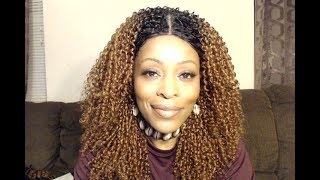 Outre Brazilian Boutique Curly Wig Lace Front Dr30 Bundles Natural Water Wave Waterwave
