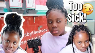 New Hairstyle For Her School Dance | She'S Too Sick To Vlog