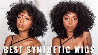 I Think I Found My New Favorite Wigs!! Best Synthetic Natural Hair Wigs Try On!!