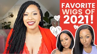 My Favorite Wigs Of 2021! | Synthetic + Human Hair Wigs | Most Worn, Fave Products, + More! |