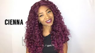 #64 - Virgin Brazilian Hair Dupe Cienna Wig Outre Penny Wig Dupe Sangria Lace Front | Ft. Ebonyline